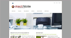 Desktop Screenshot of objecthouse.de